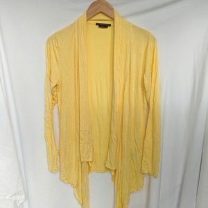 Yellow long sleeve cardigan